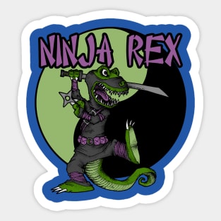 Ninja Rex Ying-Yang Sticker